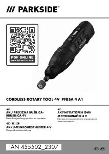 Наръчник Parkside IAN 455502 Права мелница