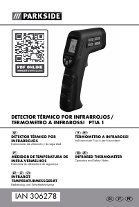 Manual de uso Parkside IAN 306278 Termómetro