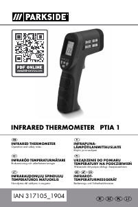 Instrukcja Parkside IAN 317105 Termometr