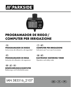 Manual Parkside IAN 383516 Computador de rega