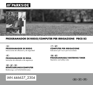 Manual Parkside IAN 446637 Computador de rega