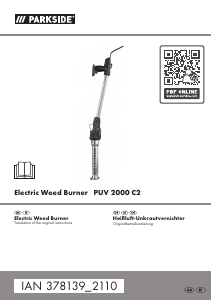 Manual Parkside IAN 378139 Weed Burner
