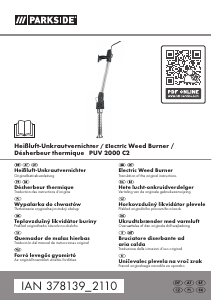 Manual de uso Parkside IAN 378139 Quemador de malezas
