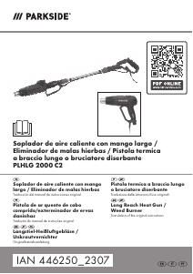 Manual Parkside IAN 446250 Queimador de erva daninha