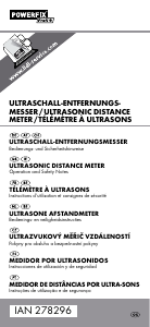 Manual de uso Powerfix IAN 278296 Medidor láser
