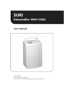 Manual SUKI WDH-735EA Dehumidifier