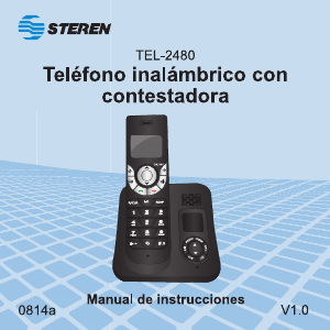 Manual de uso Steren TEL-2480 Teléfono inalámbrico