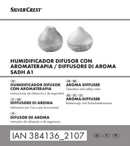 Manual SilverCrest IAN 384136 Difusor de aroma