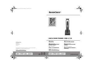 Bruksanvisning SilverCrest IAN 390160 Skäggtrimmer