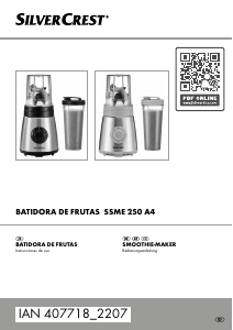 Manual de uso SilverCrest IAN 407718 Batidora