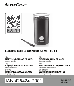 Manual SilverCrest IAN 428424 Râșniță de cafea