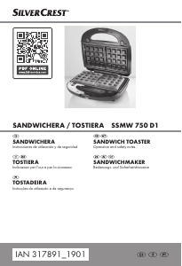 Manuale SilverCrest IAN 317891 Grill a contatto