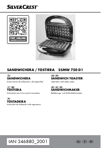 Manual de uso SilverCrest IAN 346880 Grill de contacto