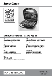 Käyttöohje SilverCrest IAN 346880 Kontaktigrilli