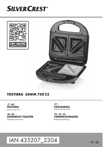 Manual SilverCrest IAN 435207 Grelhador de contacto