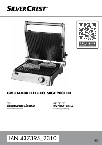 Manual SilverCrest IAN 437395 Grelhador de contacto
