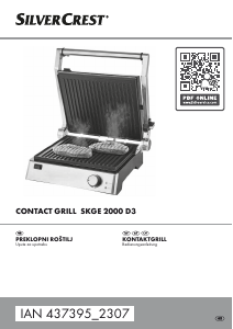 Priručnik SilverCrest IAN 437395 Kontaktni roštilj