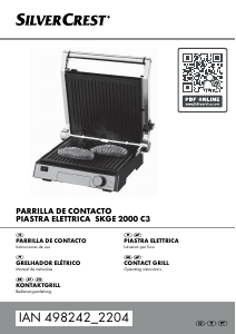 Manual SilverCrest IAN 498242 Grelhador de contacto