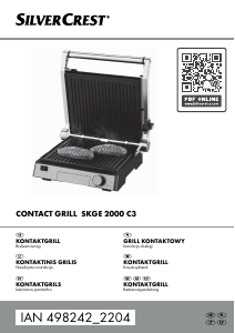 Vadovas SilverCrest IAN 498242 Sąlyčio kepsninė