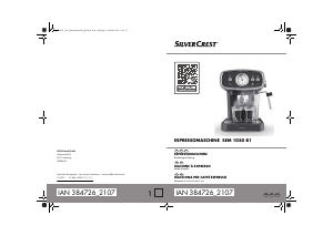 Manuale SilverCrest IAN 384726 Macchina per espresso