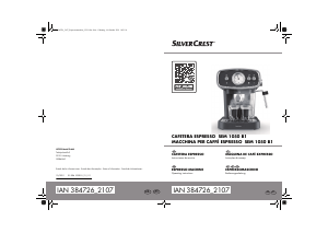 Manual SilverCrest IAN 384726 Máquina de café expresso