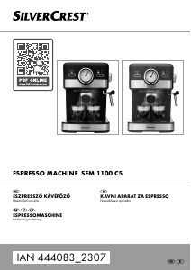 Priročnik SilverCrest IAN 444083 Espresso kavni aparat