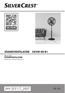 Bedienungsanleitung SilverCrest IAN 353117 Ventilator