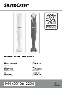 Vadovas SilverCrest IAN 400106 Rankinis maišytuvas