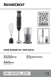 Εγχειρίδιο SilverCrest IAN 425056 Μπλέντερ χειρός