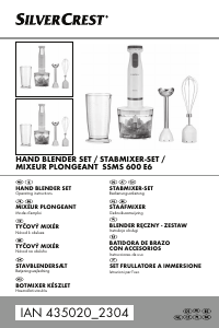 Brugsanvisning SilverCrest IAN 435020 Stavblender