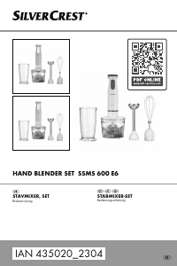 Bruksanvisning SilverCrest IAN 435020 Stavmixer