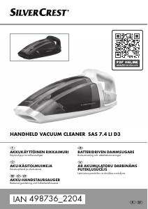 Bruksanvisning SilverCrest IAN 498736 Handdammsugare