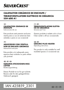 Manual SilverCrest IAN 425859 Aquecedor