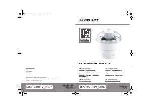 Manual SilverCrest IAN 360839 Mașină de înghețată