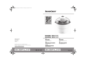 Manual SilverCrest IAN 384916 Máquina de gelado