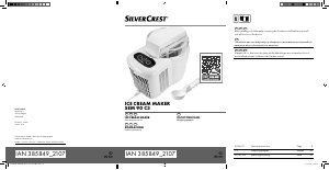 Εγχειρίδιο SilverCrest IAN 385849 Παγωτομηχανή