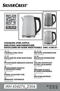 Handleiding SilverCrest IAN 434276 Waterkoker