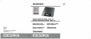 Manual SilverCrest IAN 389755 Balança de cozinha