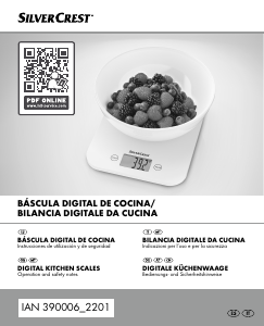 Manual de uso SilverCrest IAN 390006 Báscula de cocina