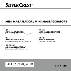 Manual de uso SilverCrest IAN 368358 Masajeador