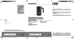 Manual SilverCrest IAN 384725 Batedor de leite