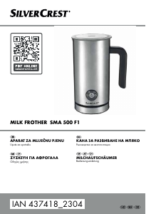 Εγχειρίδιο SilverCrest IAN 437418 Αναδευτήρας γάλακτος