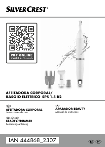 Manual SilverCrest IAN 444868 Aparador para nariz