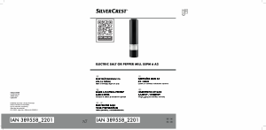 Priručnik SilverCrest IAN 389558 Mlinac za sol i papar
