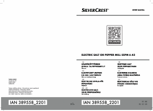 Bruksanvisning SilverCrest IAN 389558 Peppar och saltkvarn