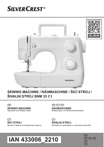 Manuál SilverCrest IAN 433006 Secí stroj