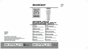 Manuál SilverCrest IAN 377276 Holicí strojek
