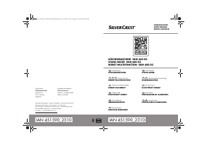 Handleiding SilverCrest IAN 451590 Standmixer