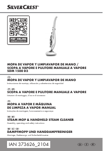 Manual SilverCrest IAN 373626 Máquina de limpar a vapor