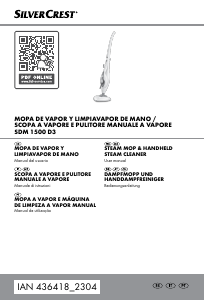 Manual SilverCrest IAN 436418 Máquina de limpar a vapor